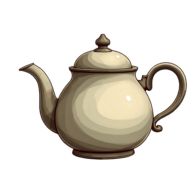 Free transparent PNG: Vintage Cartoon Teapot PNG Clipart  Perfect for Design Projects and Crafts