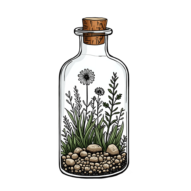 Free transparent PNG: Miniature Garden PNG  Perfect for Nursery Decor, Crafts  Creative Projects