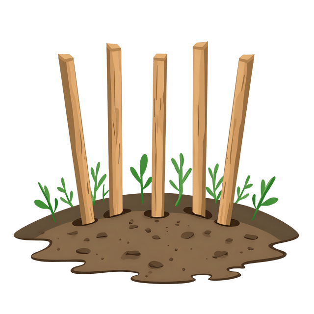 Free transparent PNG: Garden Stakes Marking Seed Row  Gardening Tools Clipart, free download png