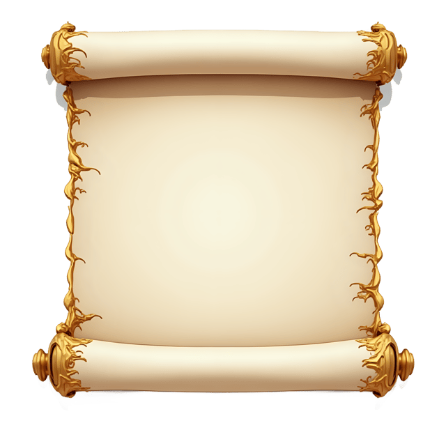 Free transparent PNG: Gold-Trimmed Scroll  Elegant Decorative Clipart, free download png