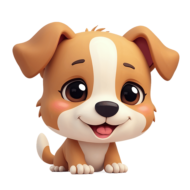 Free transparent PNG: Lifelike Dog Portrait with Gentle Tones PNG