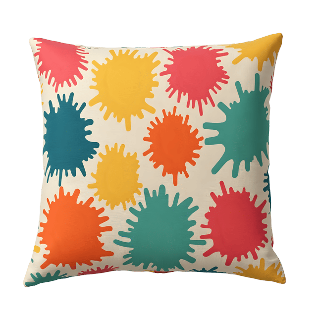 Free transparent PNG: Whimsical Color Splash Fabric Design with Transparent PNG Background