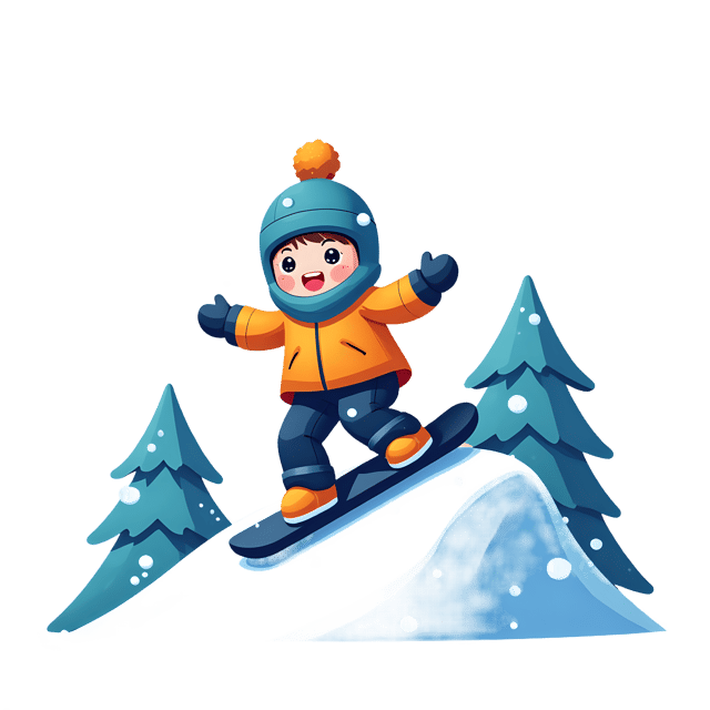 Free transparent PNG: Snowboarder on Snowy Mountain Transparent Background PNG