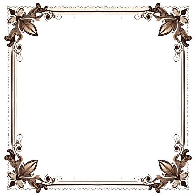 Free transparent PNG: Vintage Postcard Frame PNG Clipart  Perfect for Design Projects  Decor