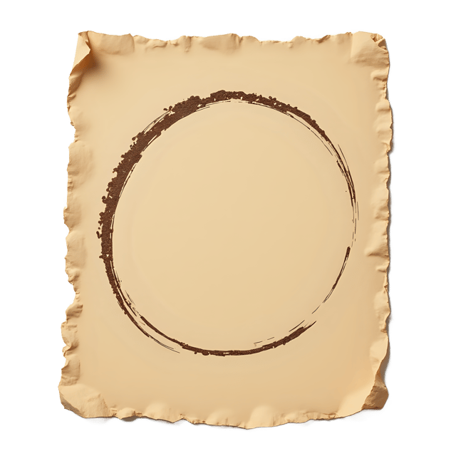 Free transparent PNG: Vintage Ephemera Flyer  Free Downloadable PNG with Coffee Ring Stain