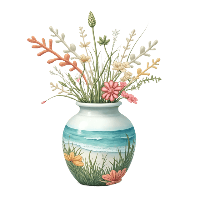 Free transparent PNG: Seaside Vase  Underwater Art Clipart, free transparent png download
