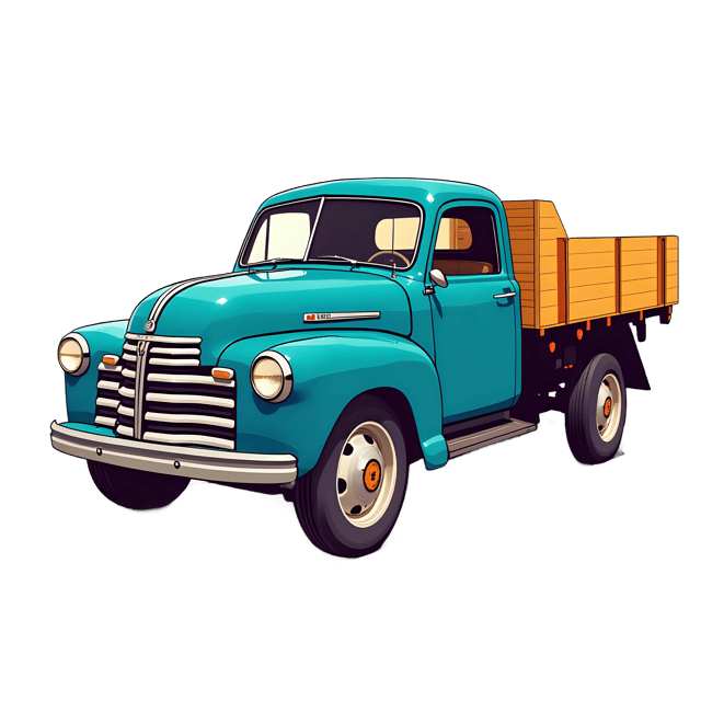 Free transparent PNG: Blue Truck PNG with Transparent Background for Vehicle Imagery