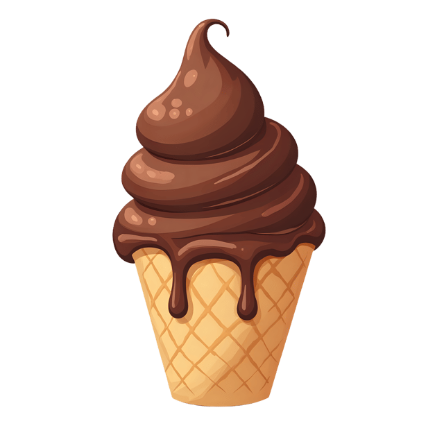 Free transparent PNG: Chocolate Ice Cream  Dessert Clipart, free transparent png download