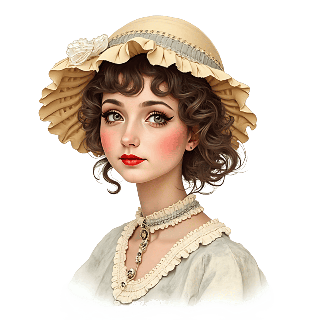 Free transparent PNG: Victorian Bonnet PNG Clipart  Elegant Fashion Statement for Historical Design