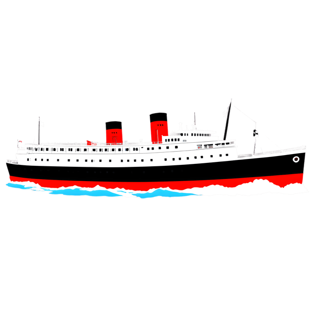 Free transparent PNG: Old Steamship Transparent PNG for Nautical and Industrial Art