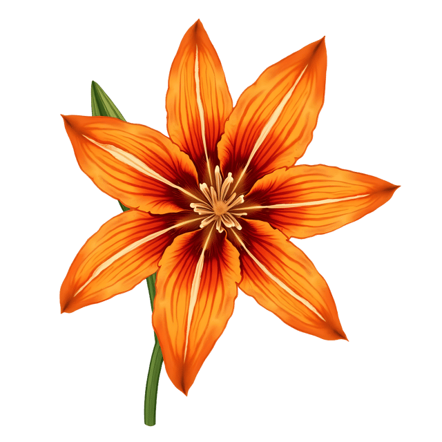 Free transparent PNG: Vibrant Tiger Lily PNG with Transparent Background for Botanical Art and Design
