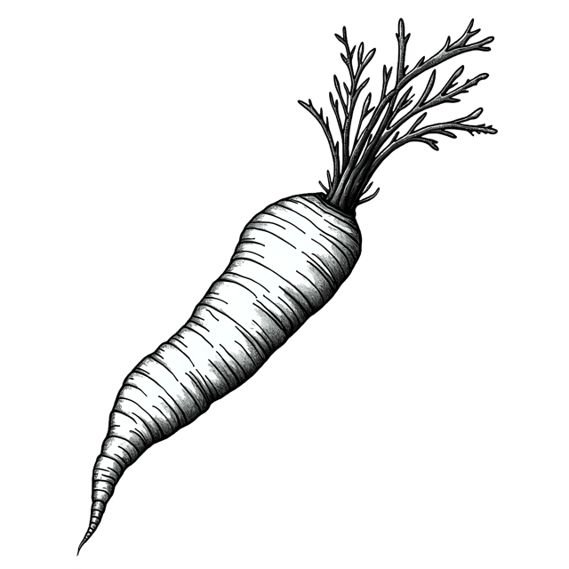 Free transparent PNG: Parsnip PNG Clipart  Ideal for Vegetable Projects, Education  Decor