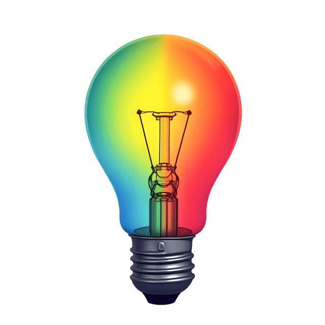 Free transparent PNG: Color-changing Bulb PNG  Ideal for Lighting Concepts, Decor  Creative Projects