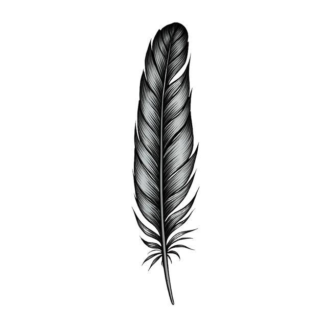 Free transparent PNG: Vintage Feather Quill Decor  Free PNG Download