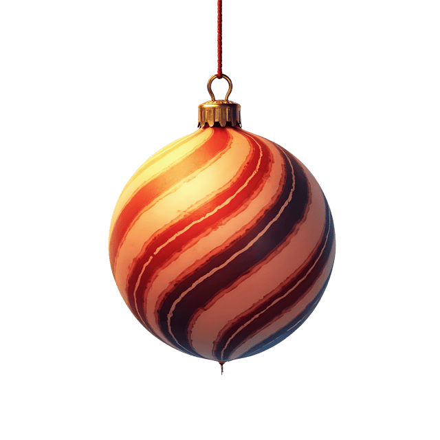 Free transparent PNG: Striped Holiday Ornament with Glowing Stripe Light  Christmas Clipart, free download png