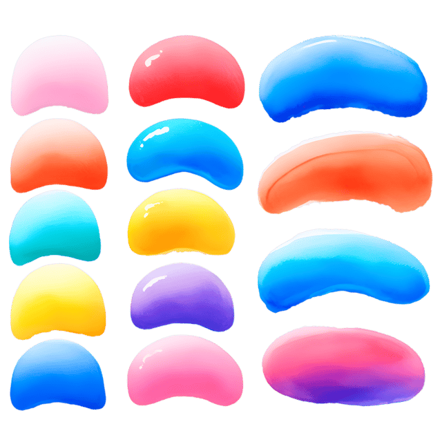 Free transparent PNG: Whimsical Brushstrokes PNG with Transparent Background