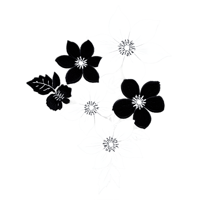 Free transparent PNG: Floral Embroidery PNG with Transparent Background for Artistic and Decorative Use