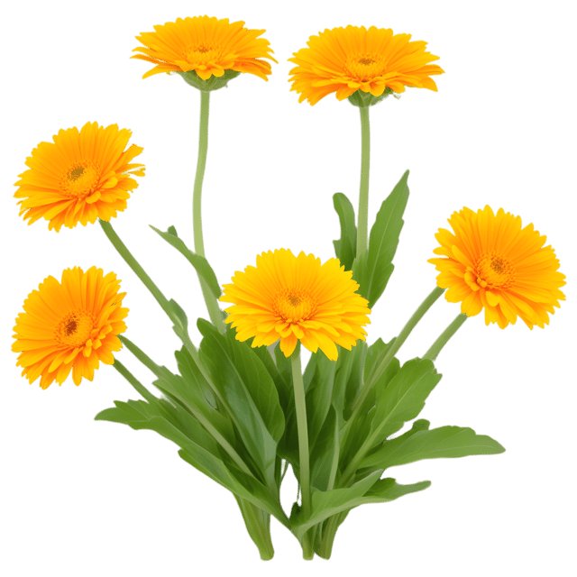 Free transparent PNG: Calendula Herb Transparent Background PNG for Botanical Art and Crafts