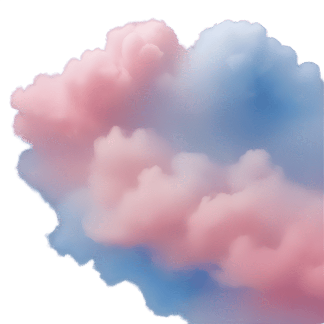 Free transparent PNG: Ethereal Pastel Clouds PNG Art for Abstract Sky and Decorative Design
