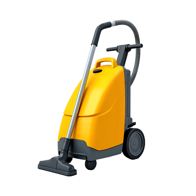 Free transparent PNG: Bright Yellow Vacuum Cleaner PNG with Transparent Background for Cleaning Imagery