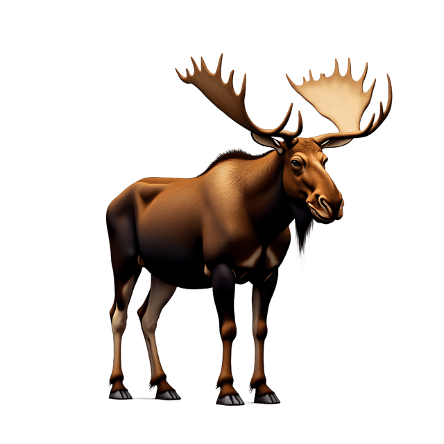 Free transparent PNG: Moose PNG Clipart  Ideal for Wildlife Projects  Educational Materials