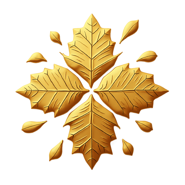 Free transparent PNG: Gold Leaf Tesserae Art Design for Interior and Decorative Use