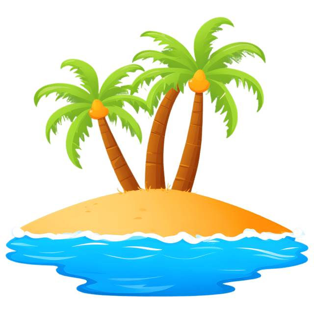 Free transparent PNG: Coconut Palms PNG with Transparent Background for Tropical Design Projects