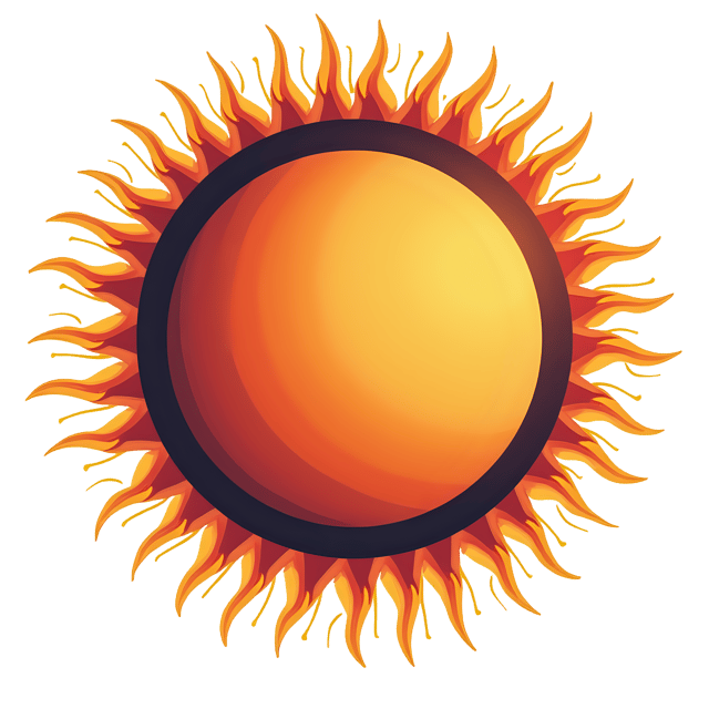 Free transparent PNG: Vintage Eclipse Sun Illustration  Art Deco Clipart, free download png