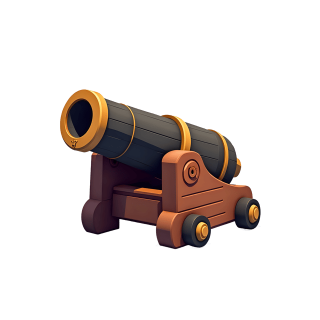 Free transparent PNG: Pirate Cannon PNG Clipart  Ideal for Nautical Themes, Crafts  Decor