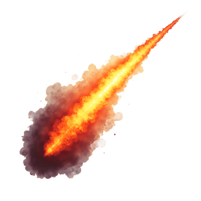 Free transparent PNG: Burning Meteor Streak  Space Theme Clipart, free downloadable png