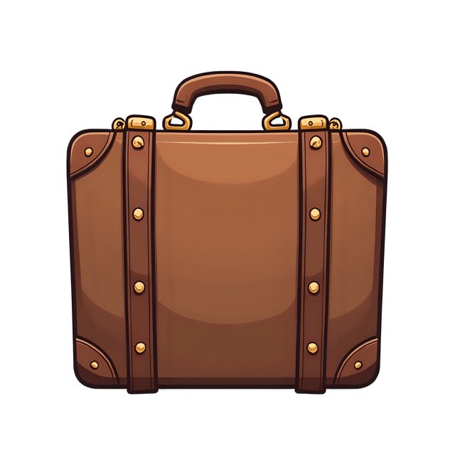 Free transparent PNG: Vintage Cartoon Suitcase PNG Clipart  Perfect for Travel Themed Projects  Designs