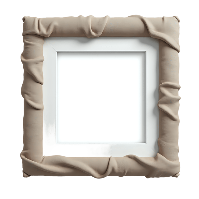 Free transparent PNG: Fabric-wrapped Frame PNG  Elegant Home Decor for Nursery  Crafting Projects