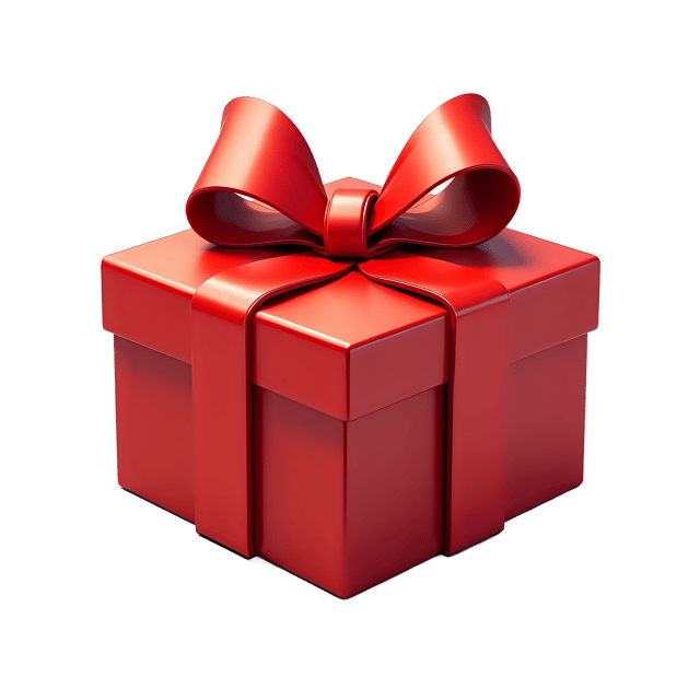 Free transparent PNG: Shiny Christmas Gift Box PNG with Transparent Background for Modern Design
