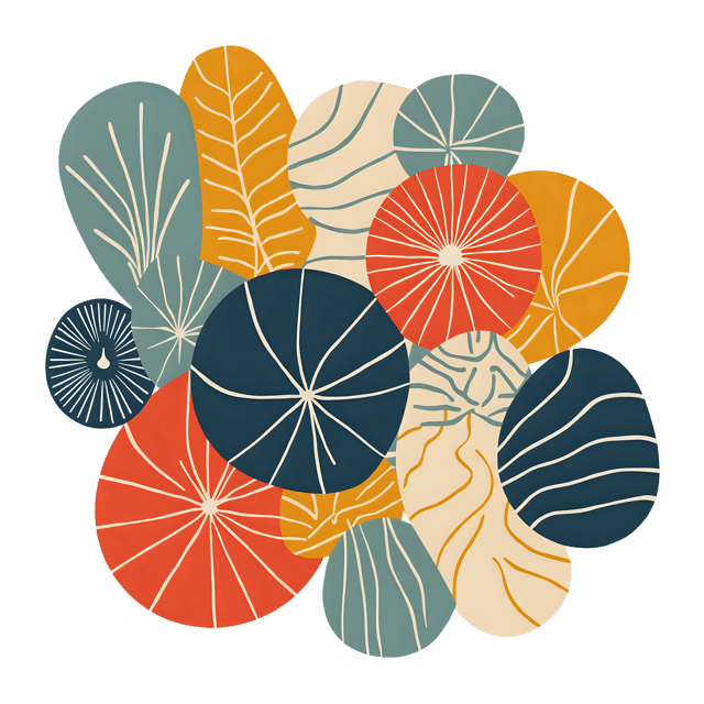 Free transparent PNG: Abstract Random Patterns with Transparent Background PNG for Unique Decor