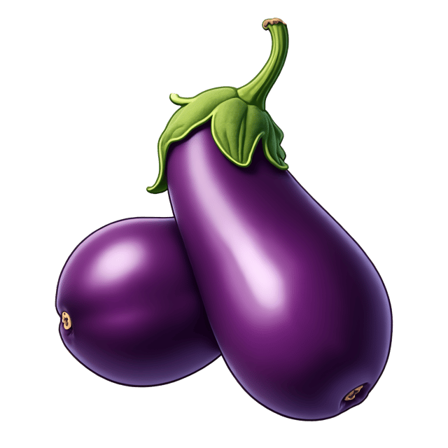 Free transparent PNG: Purple Eggplant Clipart with Glossy Exterior and Firm Body
