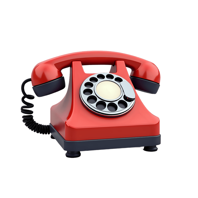 Free transparent PNG: Mid Century Phone  Retro Design Clipart, free download png
