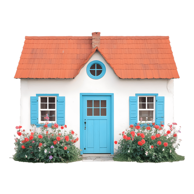 Free transparent PNG: Floral Wall Cottage PNG with Transparent Background for Art and Decor