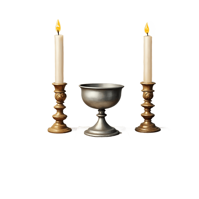 Free transparent PNG: Altar with Candles and Silver Chalice  Religious Clipart, free download png