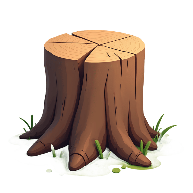 Free transparent PNG: Tree Stump with Cracks  Nature Clipart, free transparent png download