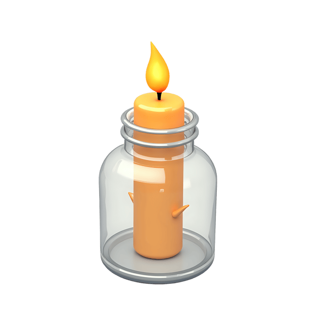 Free transparent PNG: Candle in a Bottle Hand-Drawn Illustration for Candle Art and Home Decor