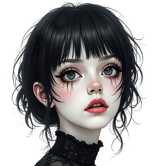Free transparent PNG: Gothic Woman PNG with Transparent Background for Hauntingly Beautiful Imagery