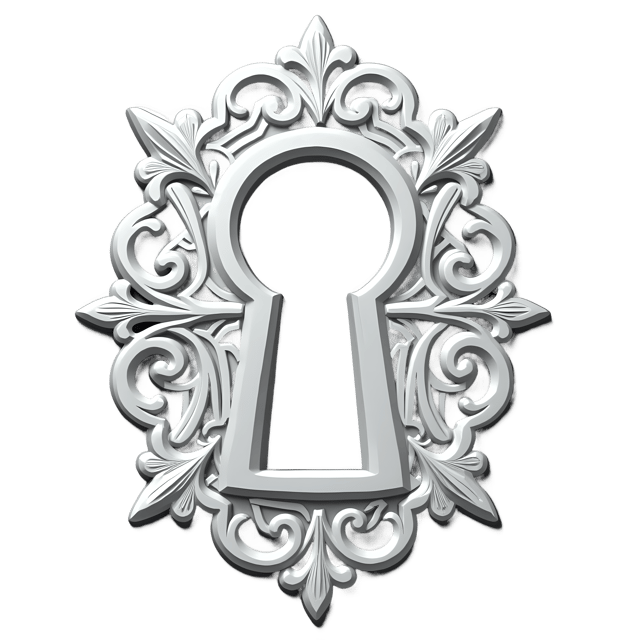 Free transparent PNG: Filigree Keyhole Plate  Ornate Decorative Design, free png download
