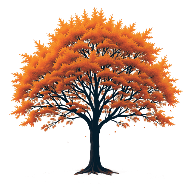 Free transparent PNG: Autumn Deciduous Tree Losing Leaves PNG