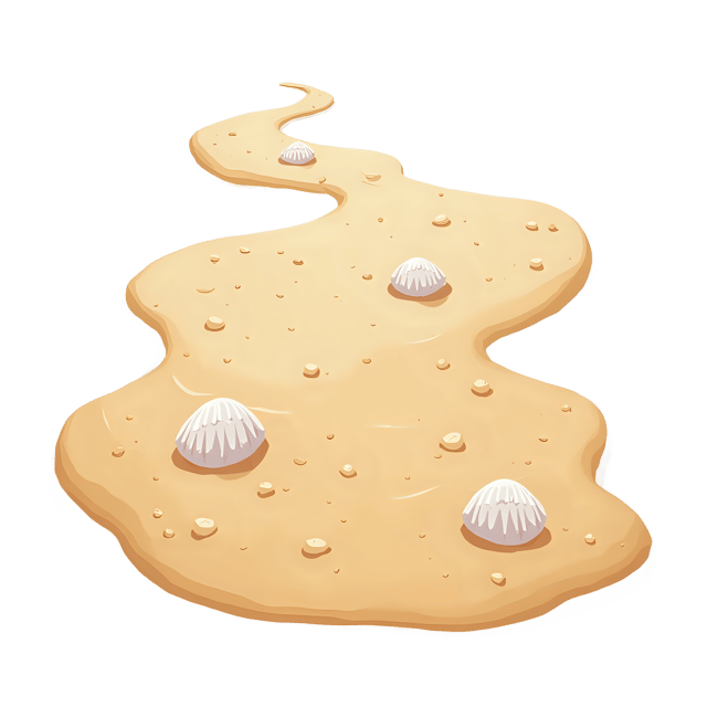 Free transparent PNG: Ocean Floor Sand  Shell Trail PNG Clipart, Free Download