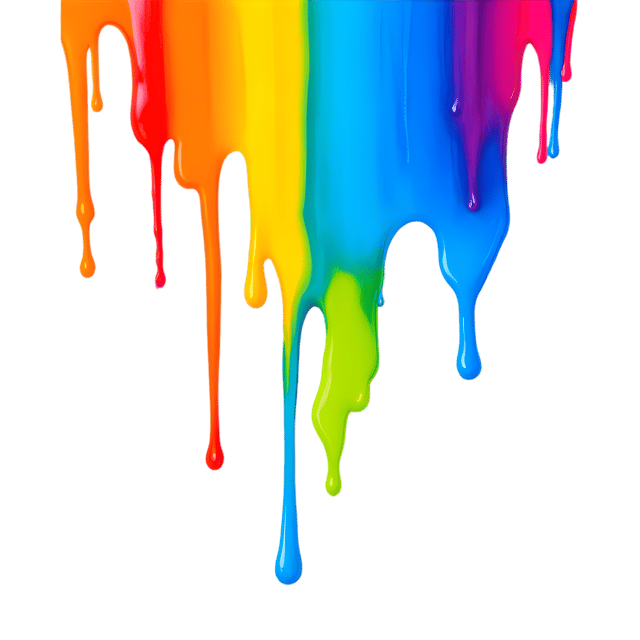 Free transparent PNG: Ethereal Acrylic Drip Art with Transparent Background