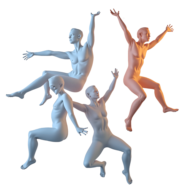 Free transparent PNG: Floating Abstract Figures PNG with Transparent Background