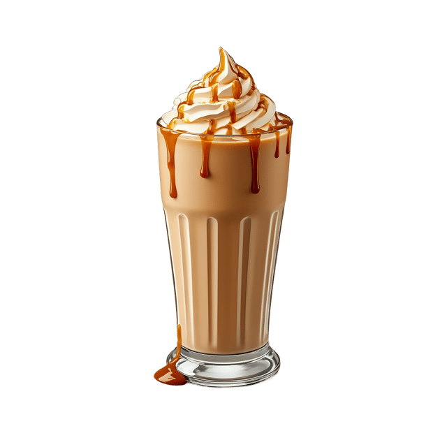 Free transparent PNG: Coffee Milkshake with Caramel Drizzle  Dessert Clipart, free png download