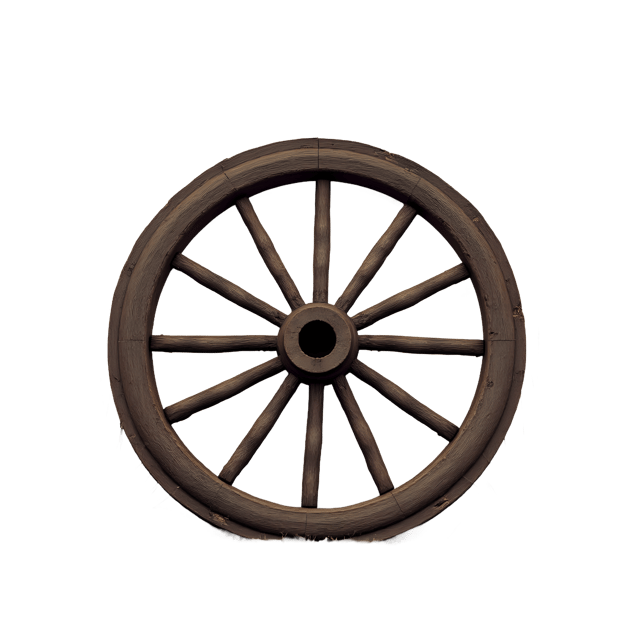 Free transparent PNG: Old Wooden Wheel  Rustic Decor Clipart, free downloadable png