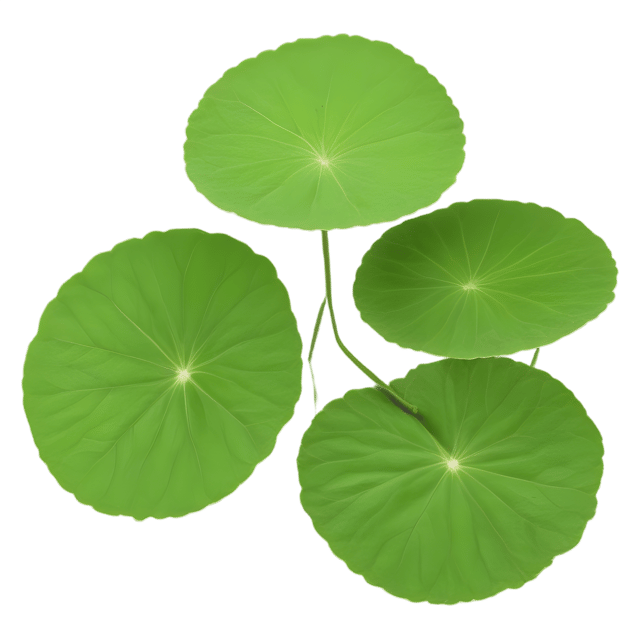 Free transparent PNG: Gotu Kola Herb Transparent PNG Background for Botanical Art and Design