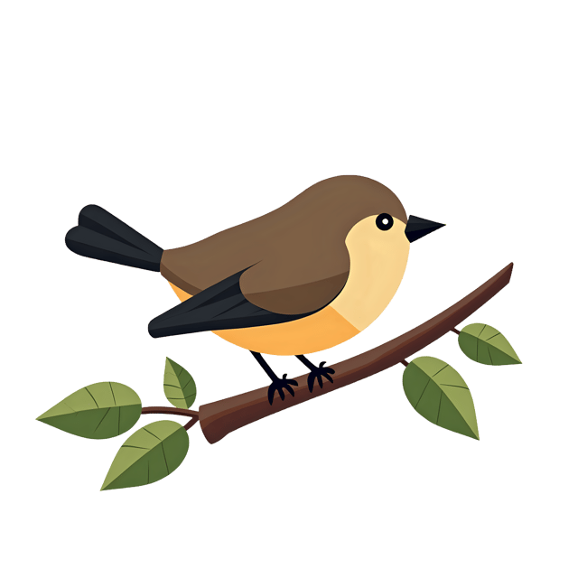Free transparent PNG: Bird on Branch  Nature Clipart, free transparent png download